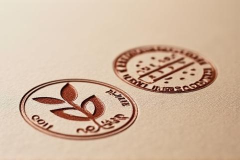 Logos de certifications Vegan Society et Leaping Bunny empilés, symboles de l'engagement éthique de la marque.