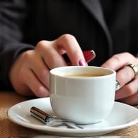 Client photo utilisant le rouge à lèvres Brise Blanche